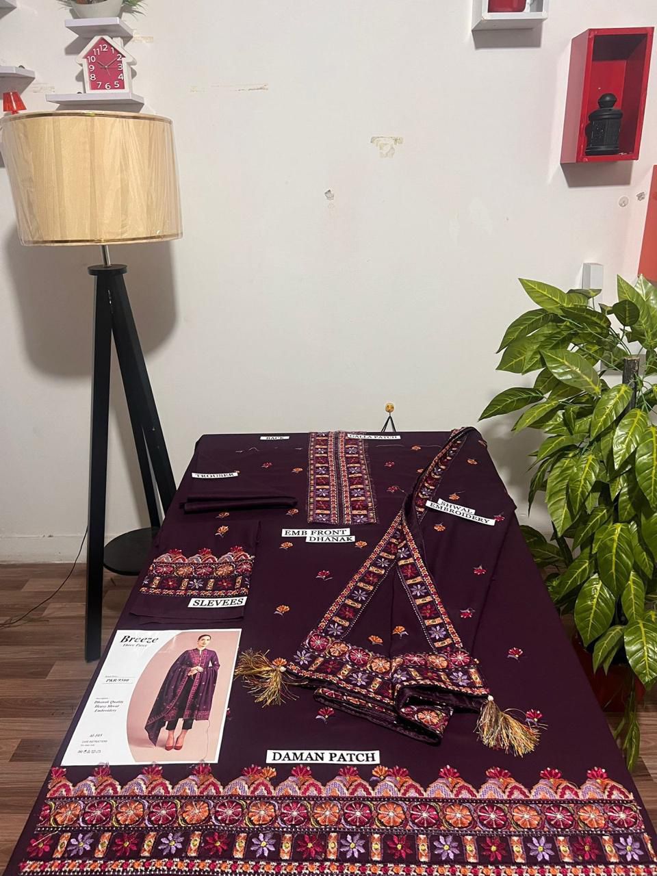 Bareeze 3pc Winter Embroidery