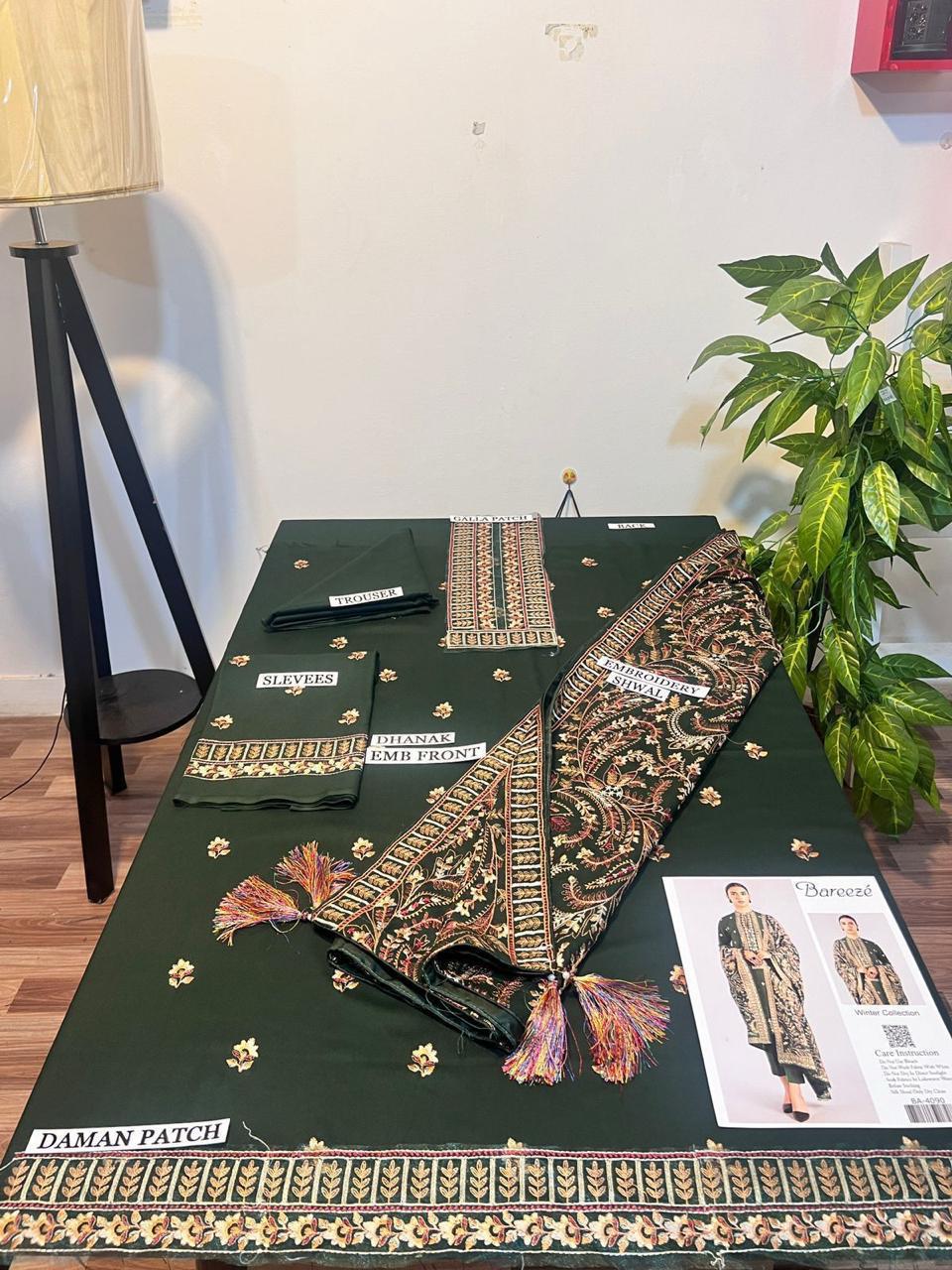 Bareeze 3pc Winter Embroidery