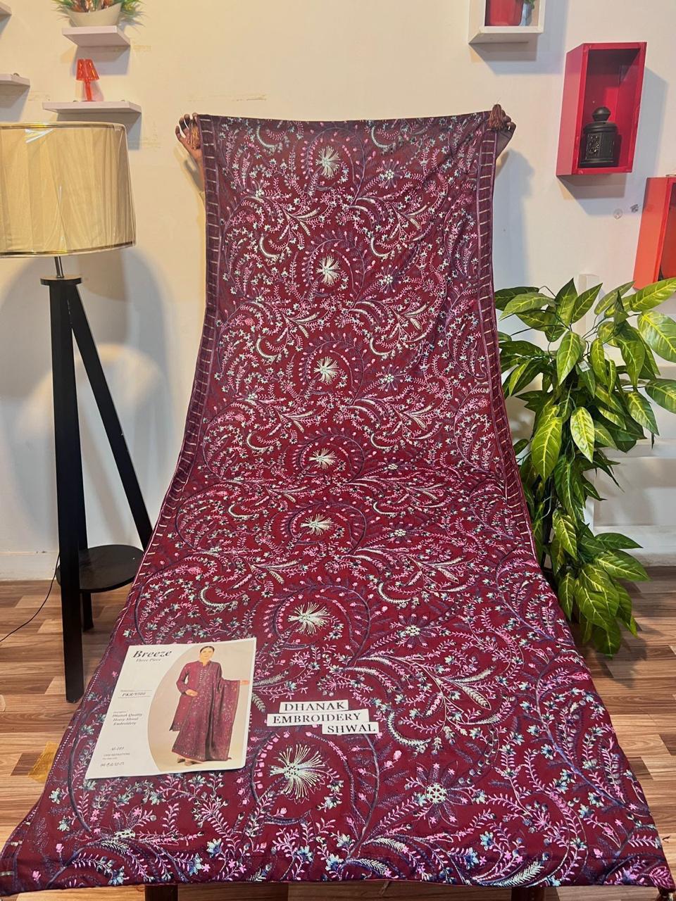 Bareeze 3pc Winter Embroidery