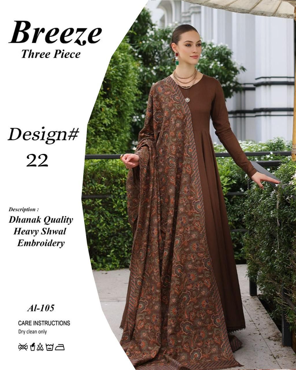Bareeze 3 PC Winter Embroidery Collection