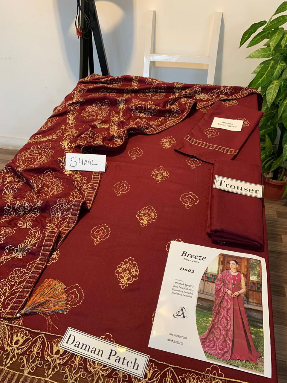 Bareeze 3pc Winter Embroidery