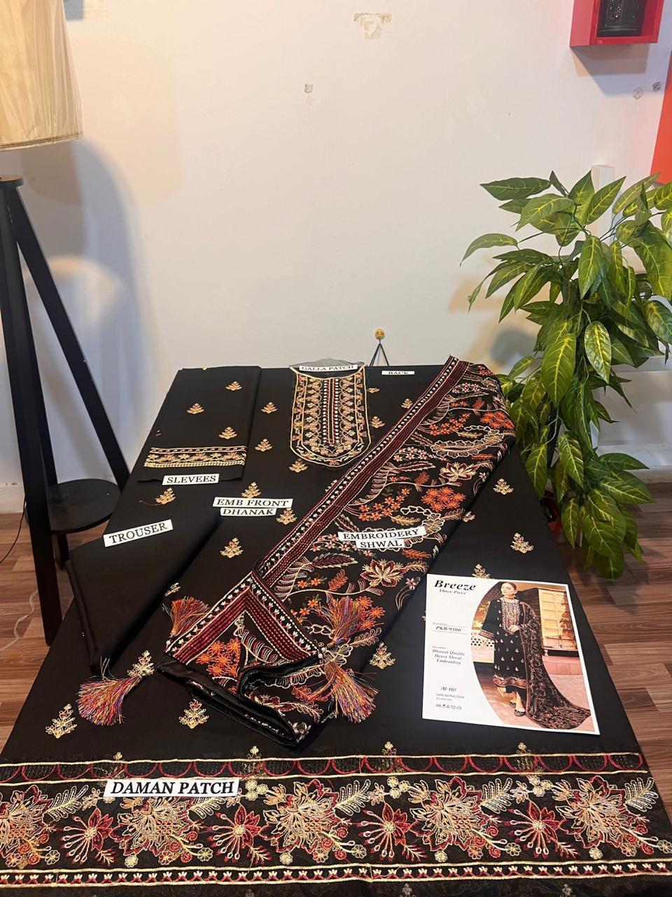 Bareeze 3pc Winter Embroidery