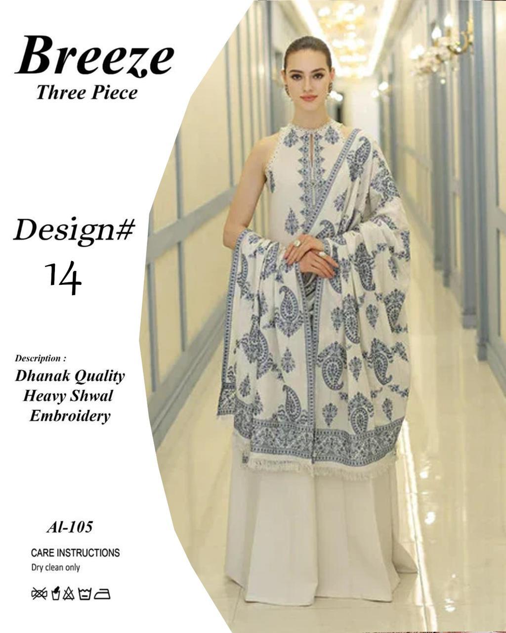 Bareeze 3pc Winter Embroidery