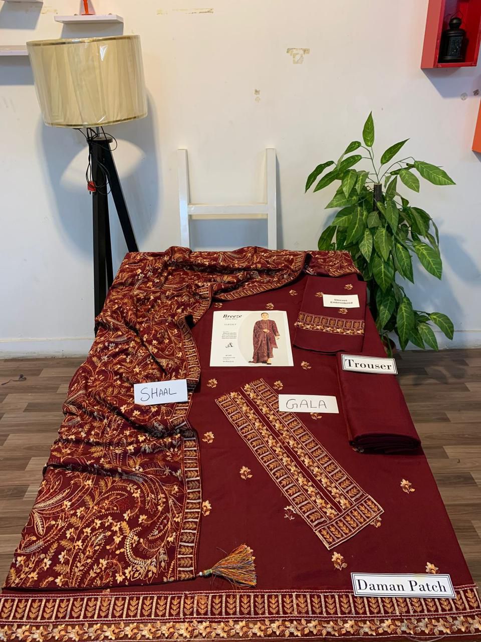 Bareeze 3pc Winter Embroidery