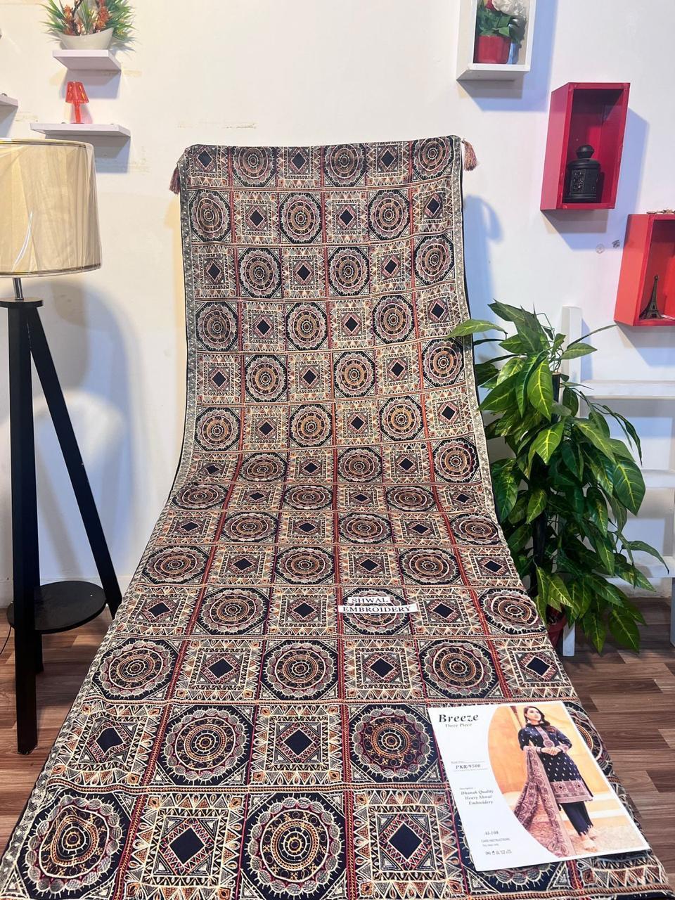 Bareeze 3pc Winter Embroidery