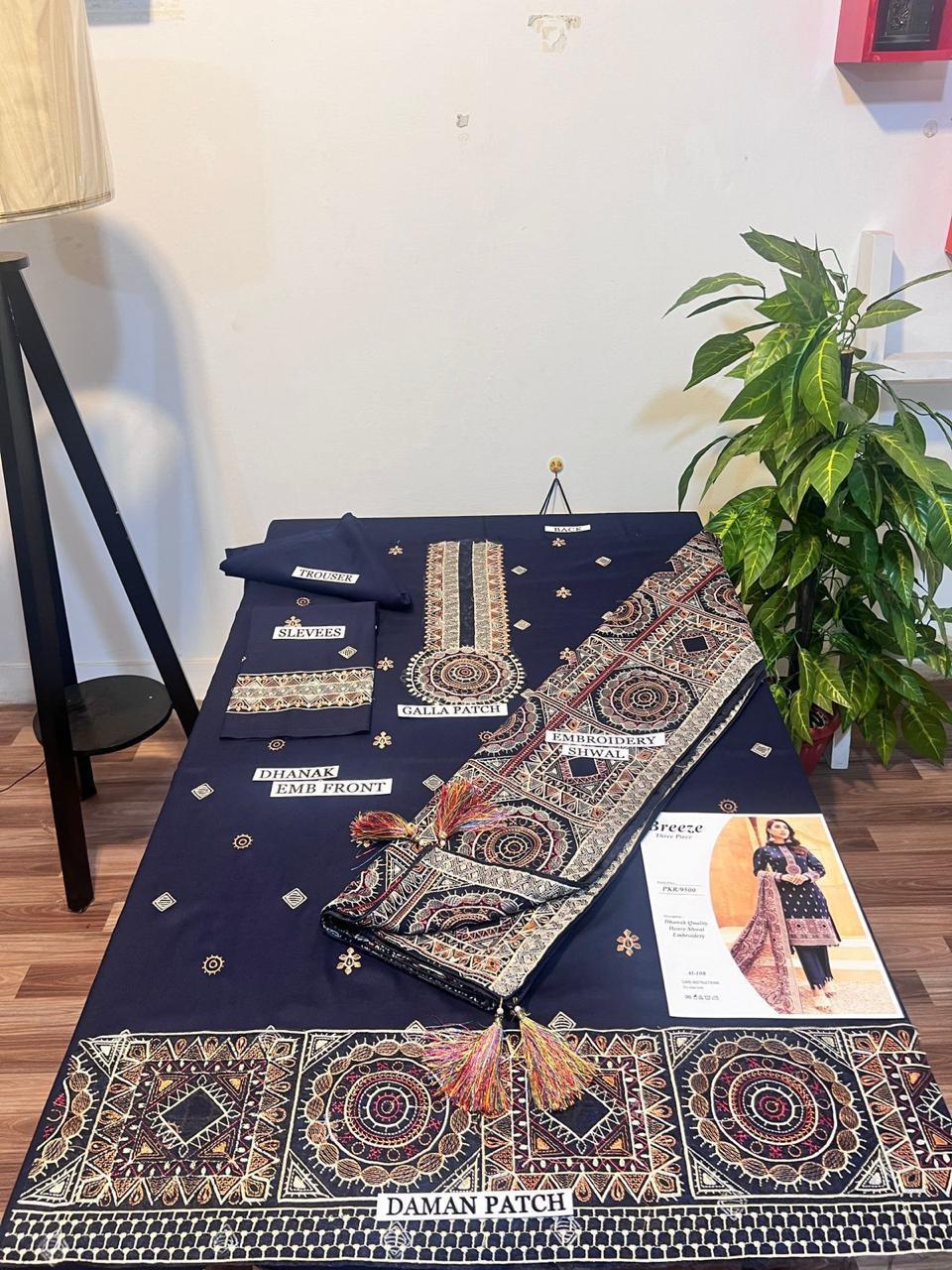 Bareeze 3pc Winter Embroidery