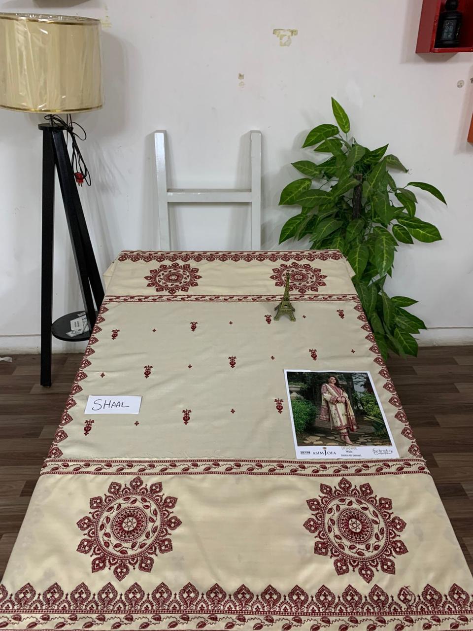 Asim Jofa 3PC Winter Dhannak Embroidery