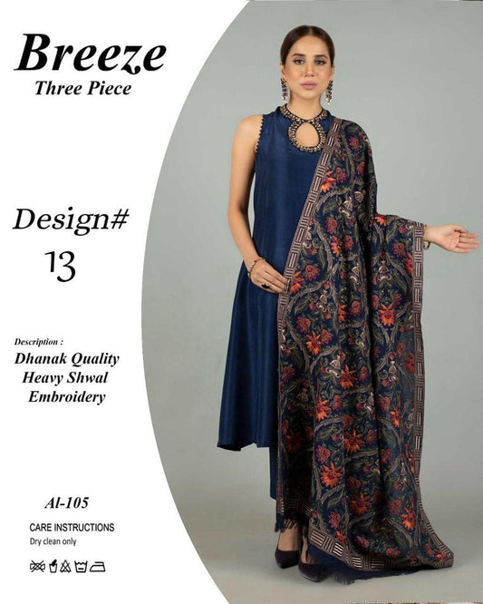 Bareeze 3pc Winter Embroidery