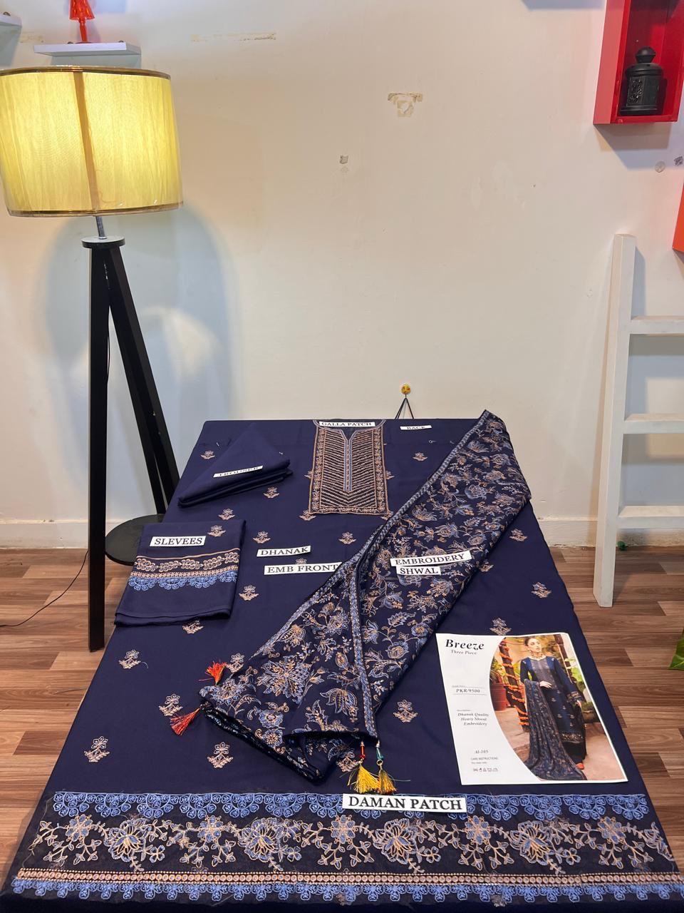 Bareeze 3pc Winter Embroidery