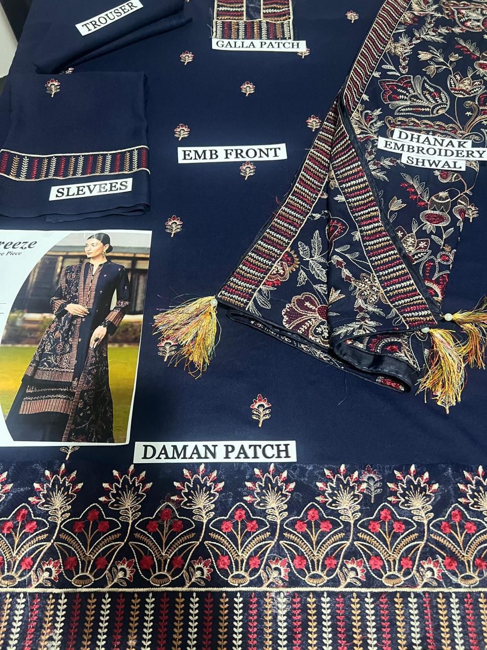 Bareeze 3pc Winter Embroidery