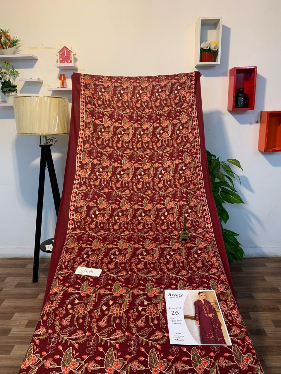 Bareeze 3pc Winter Embroidery