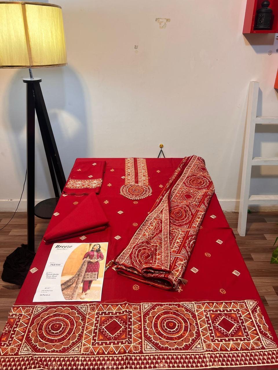 Bareeze 3pc Winter Embroidery